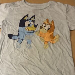 🔥5 for 20🔥 Bluey Kids Cartoon Character T-Shirt - Blue & Orangexs